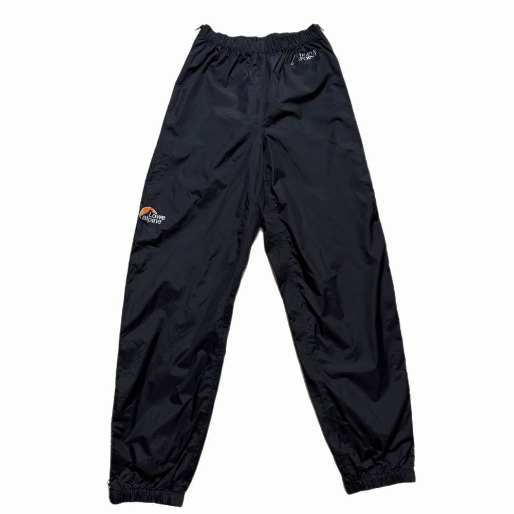 Lowe Alpine Triple Point Black Rain Gear Zip Off M Hiking Camping Pants Gorp